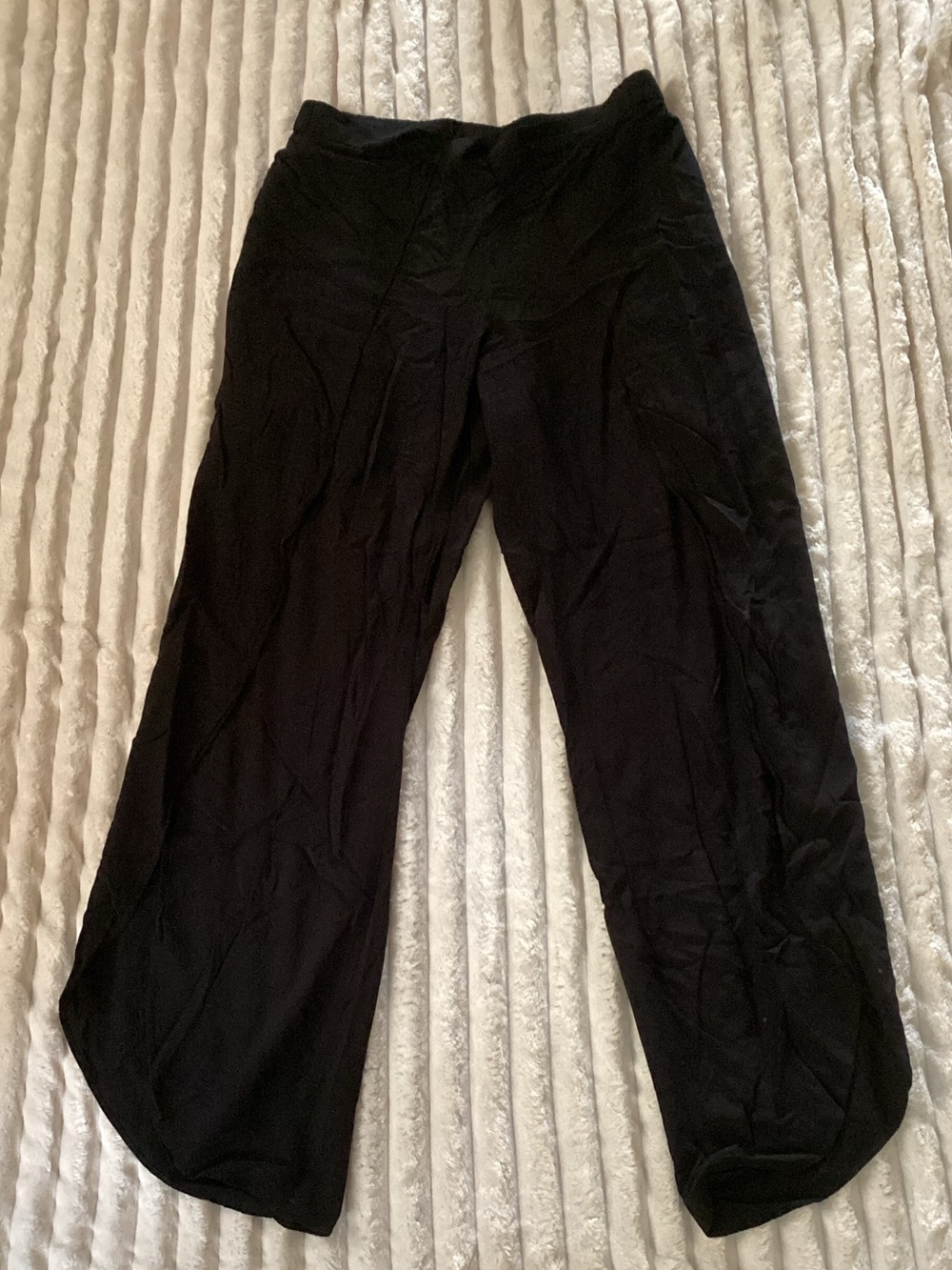 DREW Black Wide-Leg Pants